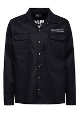 KING KEROSIN Herren Langarmhemd detailreicher Rückenstickerei Mechanic Crew