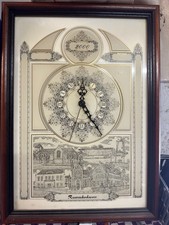 Glasatelier BEXON Millenium Uhr Raamsdonksveer,Wanduhr Landhausstil 18 Karat