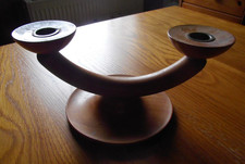 Holzleuchter doppelt  schlicht