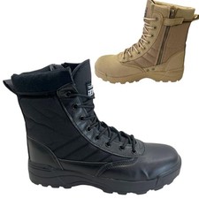 HERREN ARMEE COMBATANKLE SCHNÜRER SICHERHEIT ARBEIT MILITÄR WANDERN POLIZEI STIEFEL GRÖSSE