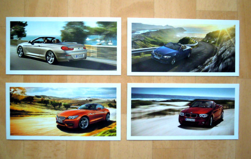 Postkarten bmw cabrio werbung - postkarten,