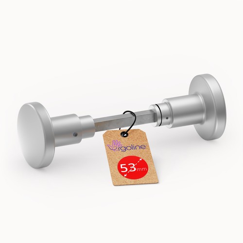 Aluminium türknauf drehbar - aluminium,