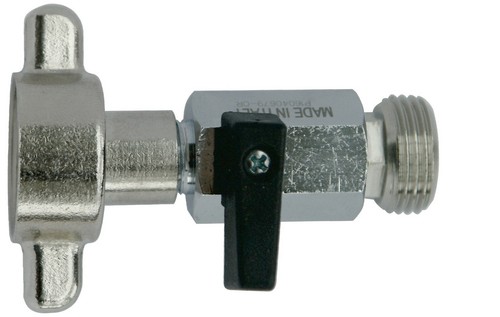 Absperrhahn flügelmutter - absperrhahn, 3/4"