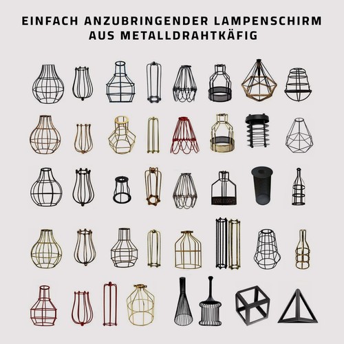 Lampenschirm aus metall käfig - aus,