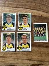 5 x BVB BORUSSIA DORTMUND SAMMELBILDER  Panini 91 1990 / 1991 Ungeklebt Sammlung