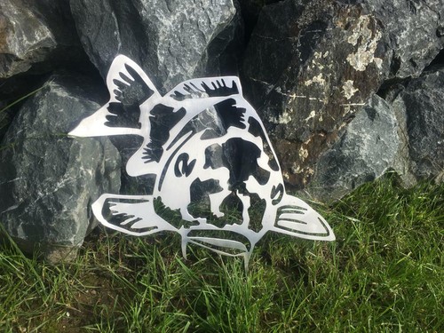 Koi karpfen edelstahl deko - koi,