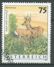 Österreich 2007 Tiere Jagd Umwelt Rehwild 2640 gestempelt