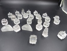 25 edle Weihnachtsfiguren, satiniert aus 24% Bleikristall, Handmade aus Germany