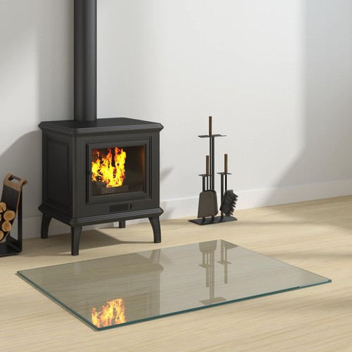 Glasbodenplatte kamin ofen - glasbodenplatte,