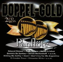 Doppel Gold Pan-Flöte von