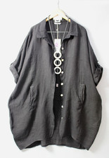 Moonshine Leinen Bluse  Mantel