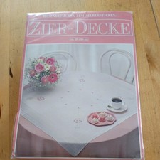 Stickpackung Tisch Decke 80 x