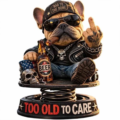 Too old wackelkopf resin figur - too,