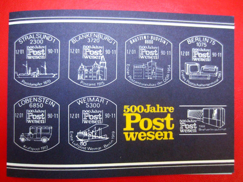 Gedenkblatt ddr 500 jahre - ddr-500,