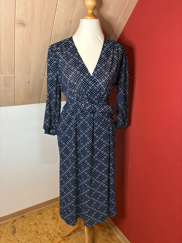 Vintage polka dot wickelkleid - polka,