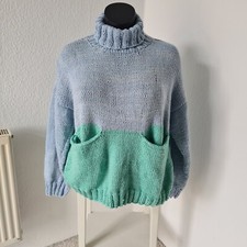 Weicher Baumwollpullover Handgestrickt Damen