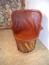 Antik Süd Amerika Afrika Dschungel Thron Lounge Sessel Lodge Armlehnstuhl ALT