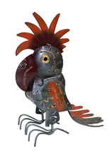 Gartenstecker Metall Kakadu