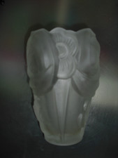 Art Deco-Pressglasvase-Tulip