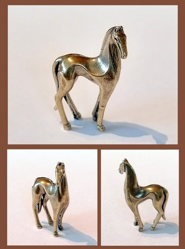 Messing figur qian ying pferd - messing,