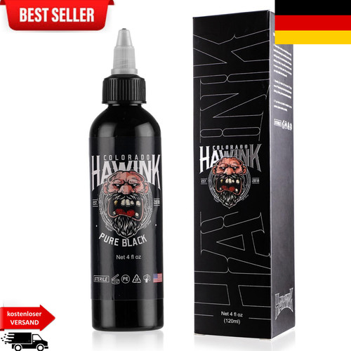 Tattoo farbe black tinte 4oz - black,