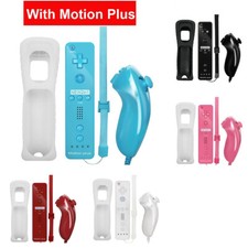 2 in 1 Fernsteuerung+Nunchuk Motion Plus Controller Für Nintendo Wii / Wii U