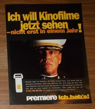 Seltene Werbung Premiere -