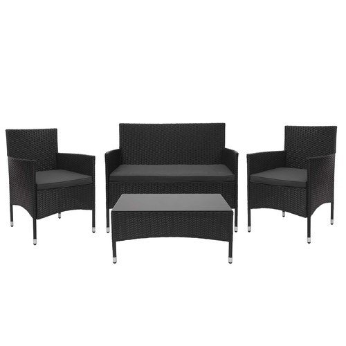 Poly rattan garnitur - garnitur, hwc-f55