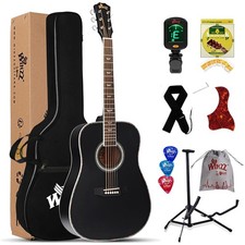 Akustikgitarre 41 Zoll Schwarz