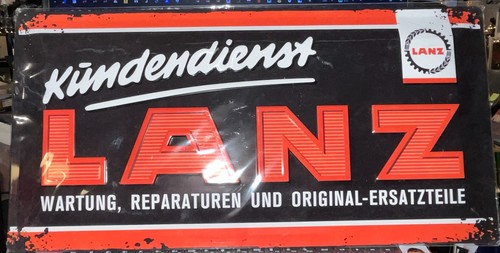 Blechschild lanz kundendienst - blechschild,