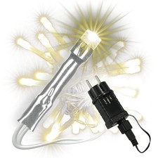 Lichterkette 50 LED warm weiß Timer Trafo Weihnachten Leuchtdeko Innen Xmas-Deko