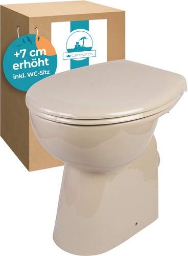 Stand bahamabeige erhöht - stand-wc,
