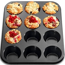 Backform Backblech 12 er Muffinform Muffin antihaftbeschichtet Kuchenform Retoo