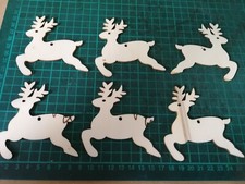 6 Holzrehe 8 x 8 cm 2 mm dick mit Lochbohrung B-Ware