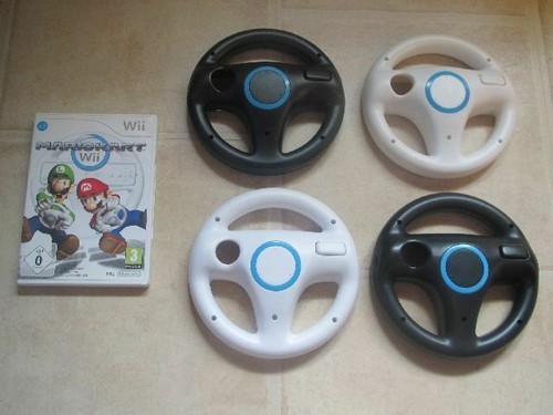 Nintendo wii mario kart bundle - wii,