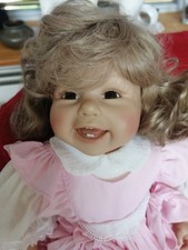 Künstlerpuppe Brigitte Leman Vinyl Puppe 63 cm. Top Zustand.     