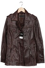 Mauritius Jacke Damen Anorak Jacket Kurzmantel Gr. EU 42 Leder Braun #jqb58jq