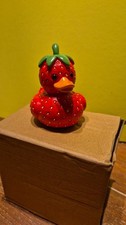 Deko Ente Erdbeere Optik