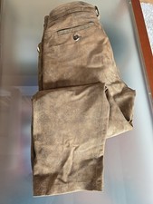 Trachtenlederhose in braun, Ziegenleder, Gr.27, Innenbeinlänge 73,5cm.