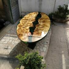 Tiefgrün Harz Oval Esszimmer