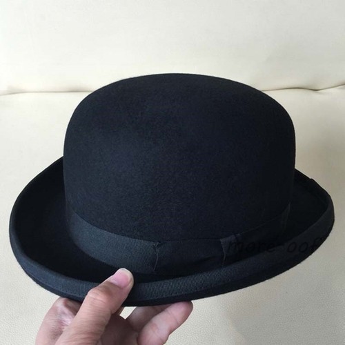 100 wool men black bowler - 100%, men's
