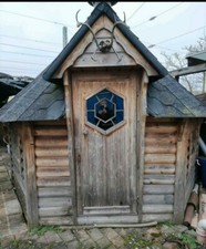 Grillkota Basic 9,2m²  Finnhaus mit Grill Rauchabzug 3,76x3,26