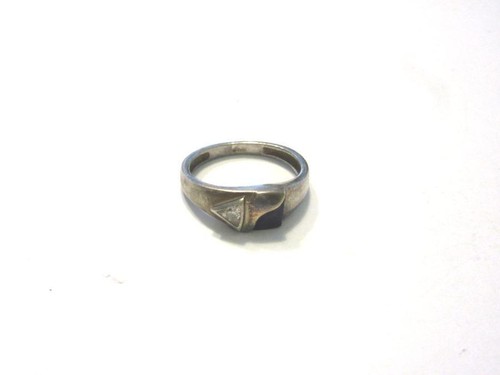 Silberring mit strassstein - silberring,