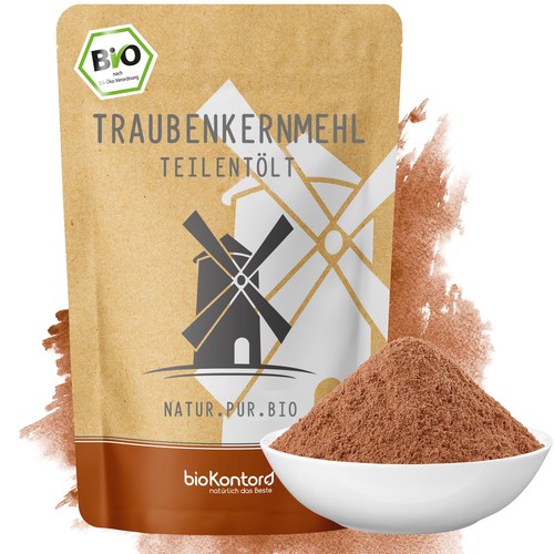 Bio traubenkernmehl 1000g - bio,