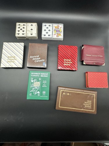 Romme karten vintage - karten, konvolut