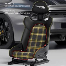 1 side Porsche Black+Yellow