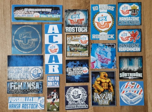 Hansa rostock aufkleber - f.c.,