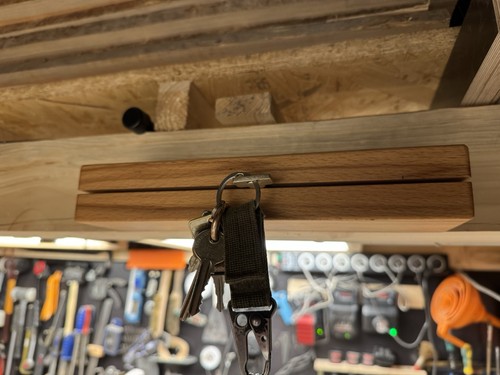 Schlüsselhalter buche massiv - schlüsselhalter,