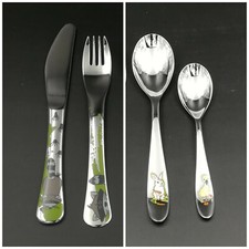 WMF Silit Kinderbesteck 4-tlg. Set Edelstahl spülmaschinenfest Waschbär/Tiere