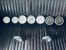 Komplett  alte  Messgeräte  Geräte Messinstrumente Celsius 8/10 cm Durchmesser 